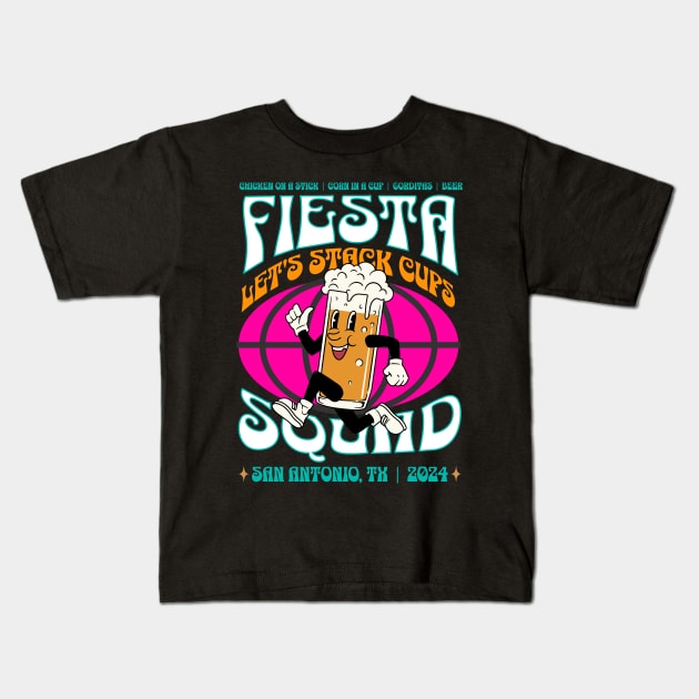 Fiesta Squad - San Antonio Kids T-Shirt by TheCraftyDrunkCo